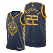 Maglia Golden State Warriors Glenn Robinson III NO 22 Citta Blu