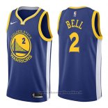 Maglia Golden State Warriors Jordan Bell NO 2 Icon 2017-18 Blu