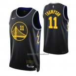 Maglia Golden State Warriors Klay Thompson #11 Citta 2021-22 Nero