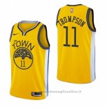 Maglia Golden State Warriors Klay Thompson NO 11 Earned 2018-19 Giallo