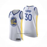 Maglia Golden State Warriors Stephen Curry #30 Association Autentico Bianco