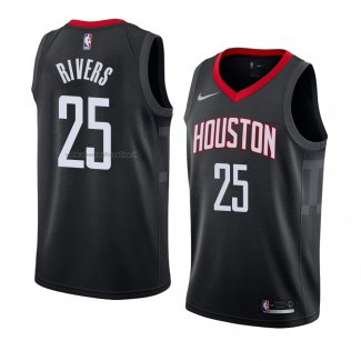 Maglia Houston Rockets Austin Rivers NO 25 Statement 2018 Nero