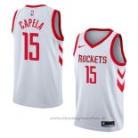 Maglia Houston Rockets Clint Capela NO 15 Association 2018 Bianco