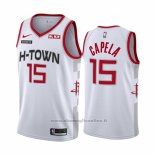 Maglia Houston Rockets Clint Capela NO 15 Citta Edition Bianco