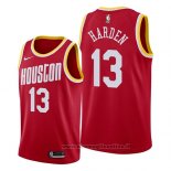 Maglia Houston Rockets James Harden NO 13 Hardwood Classics 2019 Rosso