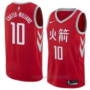 Maglia Houston Rockets Michael Carter-williams NO 10 Citta 2018 Rosso