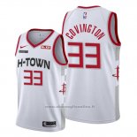 Maglia Houston Rockets Robert Covington NO 33 Citta 2019-20 Bianco