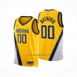 Maglia Indiana Pacers Bennedict Mathurin No 00 Statement 2024-25 Giallo