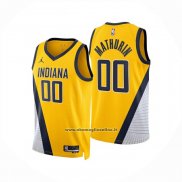 Maglia Indiana Pacers Bennedict Mathurin No 00 Statement 2024-25 Giallo