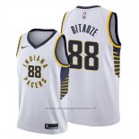 Maglia Indiana Pacers Goga Bitadze NO 88 Association Bianco