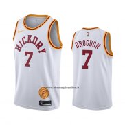 Maglia Indiana Pacers Malcolm Brogdon #7 Hardwood Classics Bianco