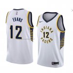 Maglia Indiana Pacers Tyreke Evans NO 12 Association 2018 Bianco