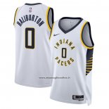 Maglia Indiana Pacers Tyrese Haliburton #0 Icon 2022-23 Bianco