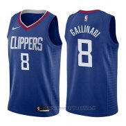 Maglia Los Angeles Clippers Danilo Gallinari NO 8 Icon 2017-18 Blu