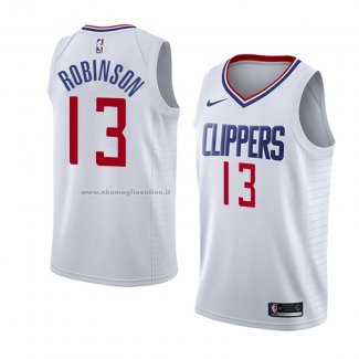 Maglia Los Angeles Clippers Jerome Robinson NO 13 Association 2018 Bianco