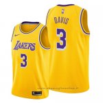 Maglia Los Angeles Lakers Anthony Davis NO 3 Icon 2019 Giallo
