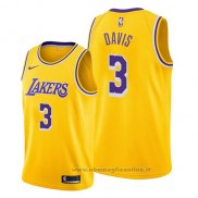 Maglia Los Angeles Lakers Anthony Davis NO 3 Icon 2019 Giallo