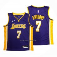 Maglia Los Angeles Lakers Carmelo Anthony #7 Statement Viola