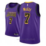 Maglia Los Angeles Lakers Javale McGee NO 7 Citta 2018 Viola