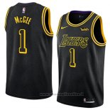 Maglia Los Angeles Lakers Javale Mcgee NO 1 Citta 2018 Nero