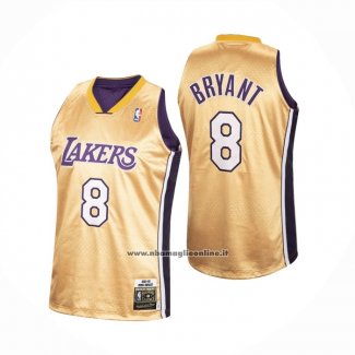 Maglia Los Angeles Lakers Kobe Bryant #8 Home Mitchell & Ness Or