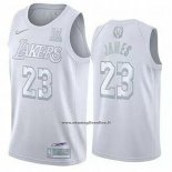 Maglia Los Angeles Lakers LeBron James #23 MVP Bianco