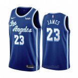 Maglia Los Angeles Lakers Lebron James NO 23 Classic 2019-20 Blu