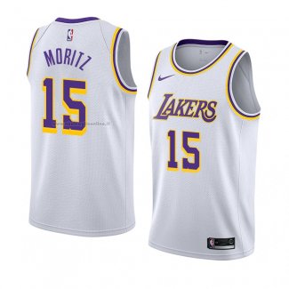 Maglia Los Angeles Lakers Wagner Moritz NO 15 Association 2018-19 Bianco