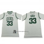 Maglia Manica Corta Boston Celtics Larry Bird No 33 Bianco