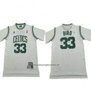 Maglia Manica Corta Boston Celtics Larry Bird No 33 Bianco