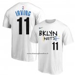 Maglia Manica Corta Brooklyn Nets Kyrie Irving Citta 2022-23 Bianco