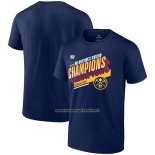 Maglia Manica Corta Denver Nuggets 2023 Southwest Division Champions Locker Room Blu