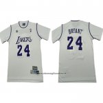 Maglia Manica Corta Los Angeles Lakers Kobe Bryant No 24 Bianco