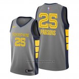 Maglia Memphis Grizzlies Chandler Parsons NO 25 Citta Edition Grigio