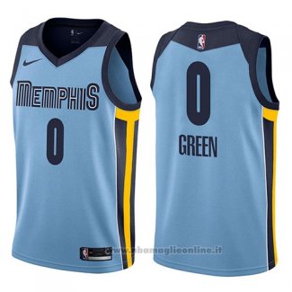 Maglia Memphis Grizzlies Jamychal Green NO 0 Statement 2017-18 Blu