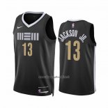 Maglia Memphis Grizzlies Jaren Jackson JR. #13 Citta 2023-24 Nero