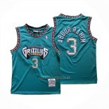 Maglia Memphis Grizzlies Shareef Abdur-rahim No 3 Mitchell & Ness 1996-97 Verde