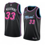 Maglia Miami Heat Alonzo Mourning NO 33 Citta 2018-19 Nero