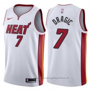 Maglia Miami Heat Goran Dragic NO 7 2017-18 Bianco