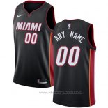 Maglia Miami Heat Personalizzate 17-18 Nero