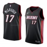 Maglia Miami Heat Rodney Mcgruder NO 17 Icon 2018 Nero