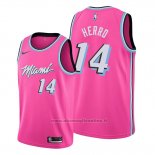 Maglia Miami Heat Tyler Herro NO 14 Earned 2018-19 Rosa