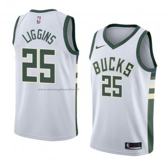 Maglia Milwaukee Bucks Deandre Liggins NO 25 Association 2018 Bianco