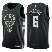 Maglia Milwaukee Bucks Eric Bledsoe NO 8 2017-18 Nero