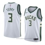 Maglia Milwaukee Bucks Jason Terry NO 3 Association 2018 Bianco