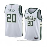 Maglia Milwaukee Bucks Travis Trice NO 20 Association 2018 Bianco