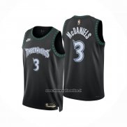 Maglia Minnesota Timberwolves Jaden Mcdaniels No 3 Classic 2025-26 Nero
