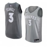 Maglia Minnesota Timberwolves Jared Terrell NO 3 Citta 2018 Grigio