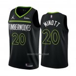 Maglia Minnesota Timberwolves Josh Minott #20 Statement 2022-23 Nero