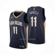 Maglia New Orleans Pelicans Dyson Daniels No 11 Icon 2024-25 Blu